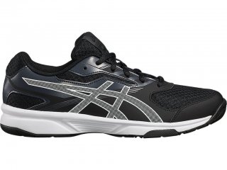 Asics Upcourt 2 Tennis Shoes For Men Black/White 947NODRJ