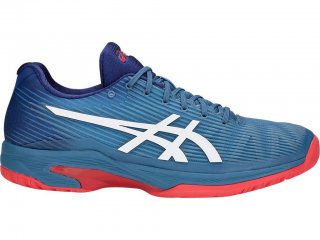 Asics Solution Speed Ff Tennis Shoes For Men Azure/White 406IKFRW