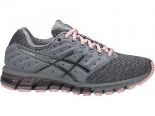 Asics Gel-Quantum 180 Running Shoes For Women Grey/Dark Grey Pink 842GRMLW