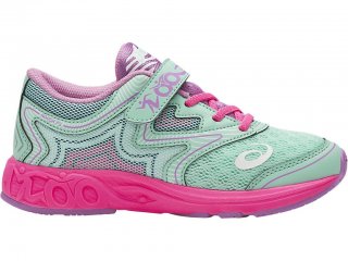 Asics Noosa Running Shoes For Kids Green/White/Pink 958KSZZI